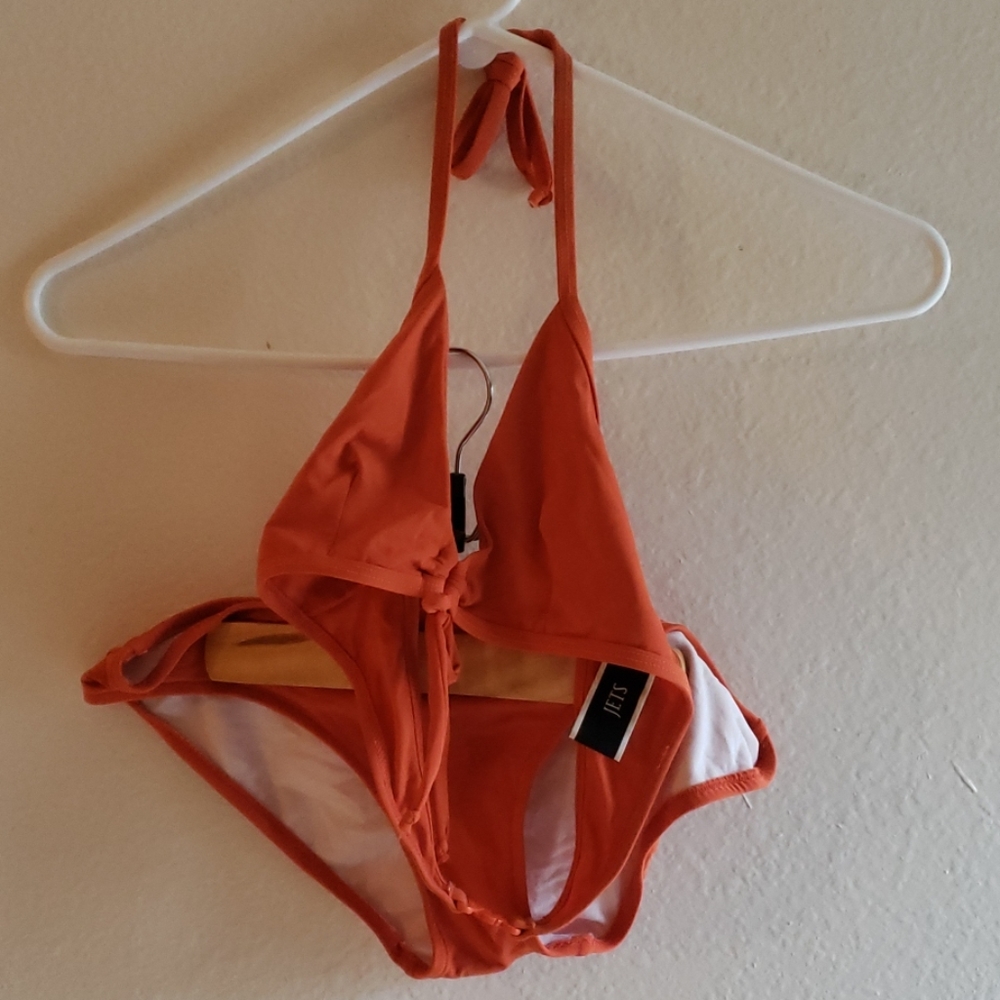 Jets orange bikini, top and matching bottom